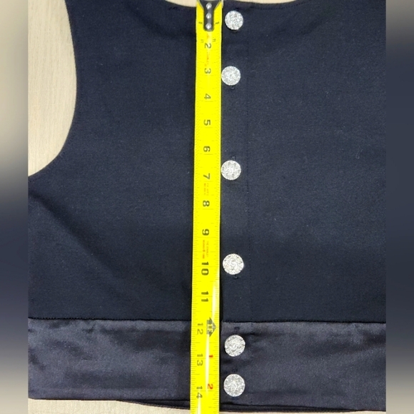 CHANEL Printed Bateau Neckline Crop Top SZ FR 34 Made in France - Picture 12 of 14